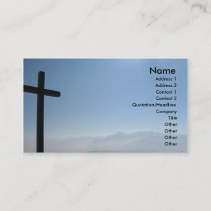 Tarjeta de visita de la Cruz Negra