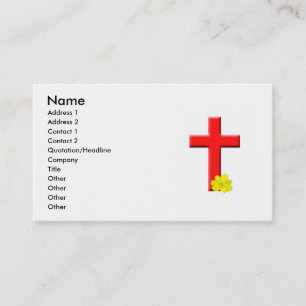 Tarjeta de visita de la Cruz Roja