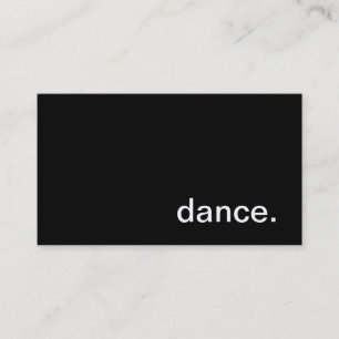 Tarjeta de visita de la danza