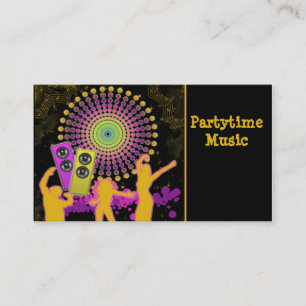 Tarjeta de visita de la danza de la música