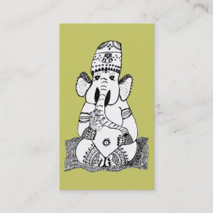 Tarjeta de visita de la deidad hindú de Ganesha