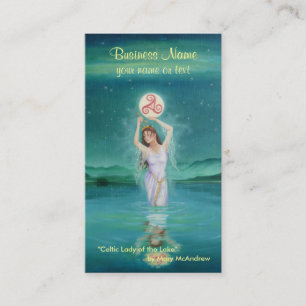 Tarjeta de visita de la diosa/señora céltica del