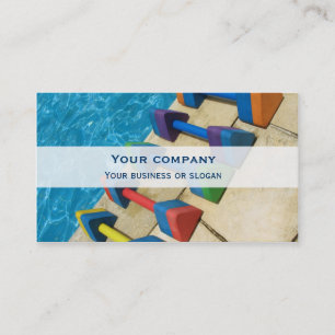 Tarjeta de visita de la doble-cara de "Aquacise"