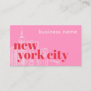 Tarjeta de visita de la empresa de la ciudad de Nu
