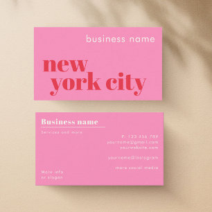 Tarjeta de visita de la empresa de la ciudad de Nu