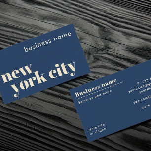 Tarjeta de visita de la empresa de la ciudad de Nu