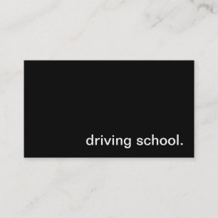 Tarjeta de visita de la escuela de conducción