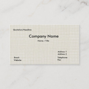 Tarjeta de visita de la estera de Tatami