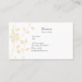 Tarjeta De Visita De la extravagancia pastel floral pálido