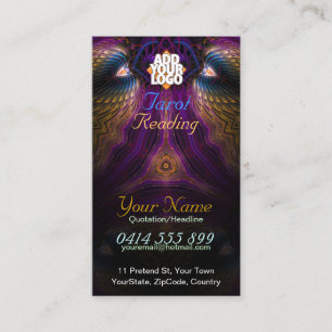 Tarjeta de visita de la fantasía del fractal de