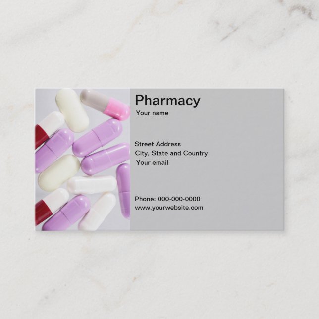 Tarjeta de visita de la farmacia (Anverso)
