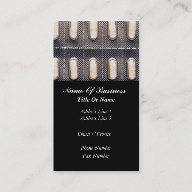 Tarjeta de visita de la farmacia (Anverso)