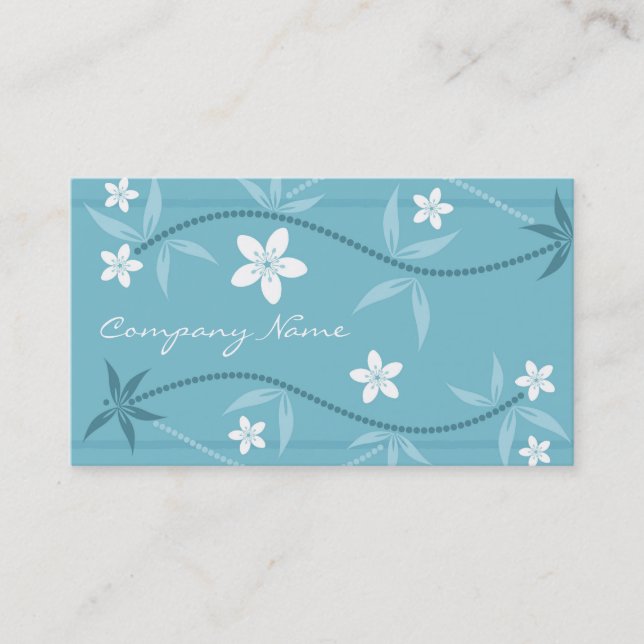 Tarjeta de visita de la flor de cerezo (Anverso)