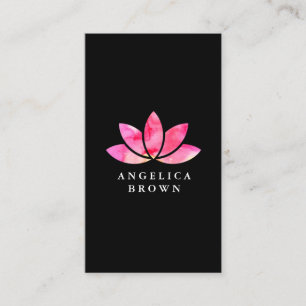 Tarjeta de visita de la flor de Lotus de la