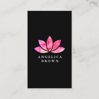 Tarjeta de visita de la flor de Lotus de la