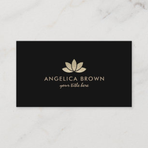 Tarjeta de visita de la flor de Lotus del