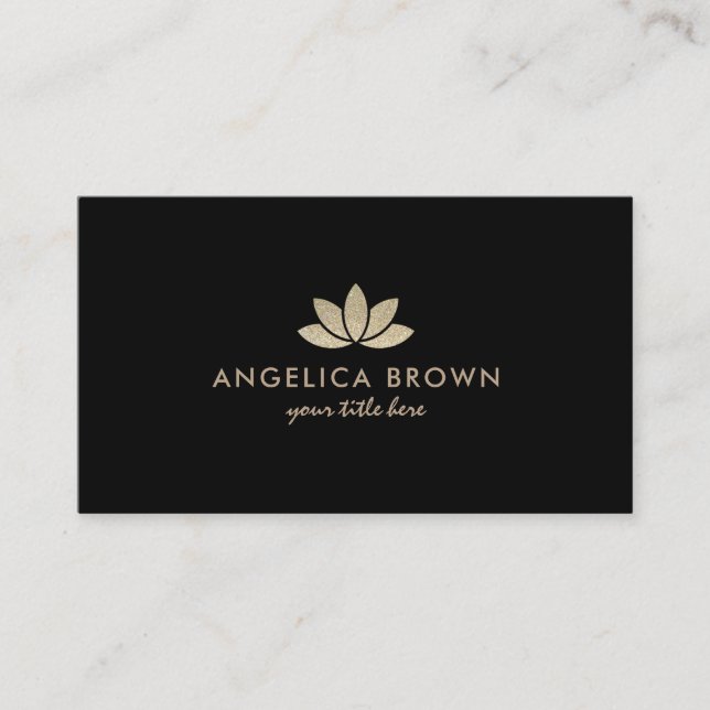Tarjeta de visita de la flor de Lotus del (Anverso)