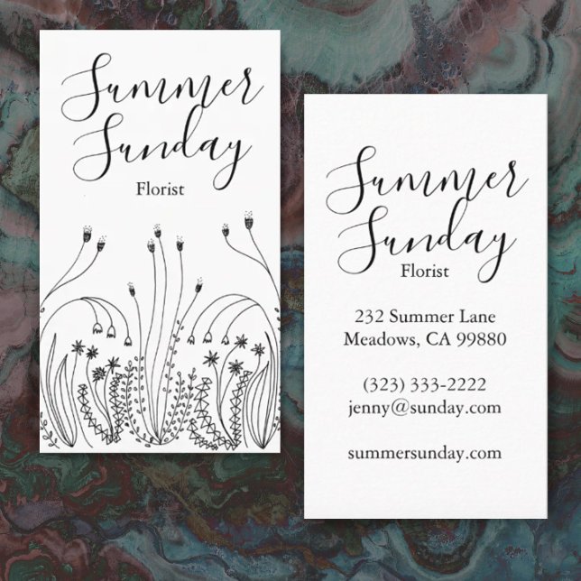 Tarjeta de visita de la florista artística Garden  (Subido por el creador)
