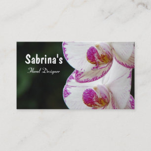 Tarjeta de visita de la floristería