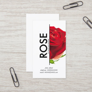 Tarjeta de visita de la floristería