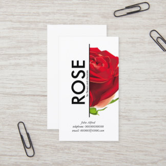 Tarjeta de visita de la floristería