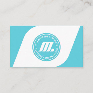 Tarjeta de visita de la forma de M