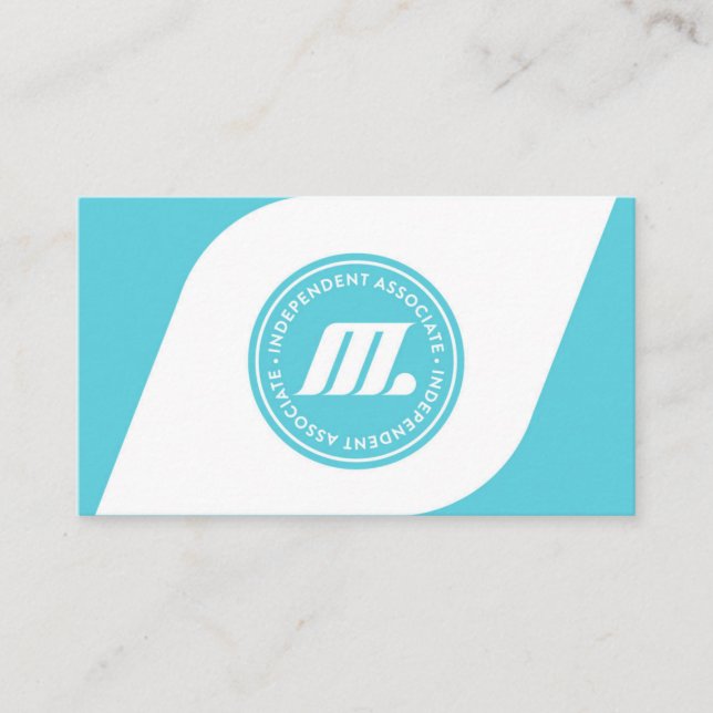 Tarjeta de visita de la forma de M (Anverso)