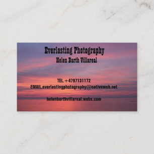 Tarjeta de visita de la fotografía