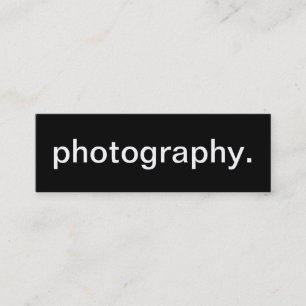 Tarjeta de visita de la fotografía