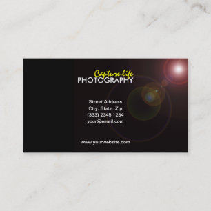 Tarjeta de visita de la fotografía