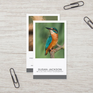 Tarjeta de visita de la fotografía de dos imágen