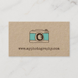 Tarjeta de visita de la fotografía de la cámara