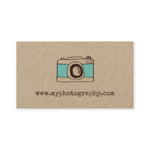 Tarjeta de visita de la fotografía de la cámara
