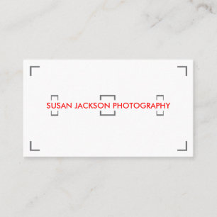 Tarjeta de visita de la fotografía del visor