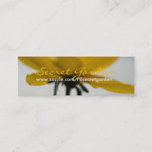 Tarjeta de visita de la fotografía floral de veran