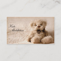 Tarjeta de visita de la fotografía - oso de