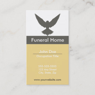 Tarjeta de visita de la funeraria