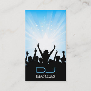 Tarjeta de visita de la gente del fiesta