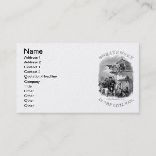 Tarjeta de visita de la guerra civil