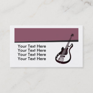 Tarjeta de visita de la guitarra