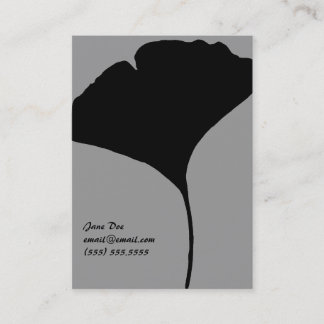 Tarjeta de visita de la hoja de Ginko