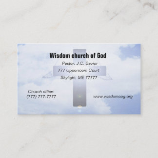 Tarjeta de visita de la iglesia