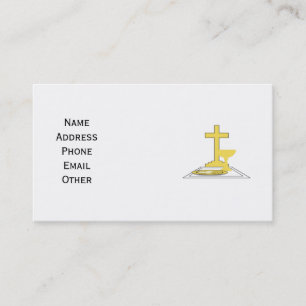 Tarjeta de visita de la iglesia o del cristiano