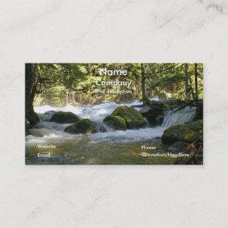 Tarjeta de visita de la imagen de la naturaleza