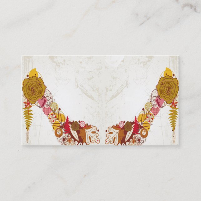 tarjeta de visita de la industria de zapato (Anverso)