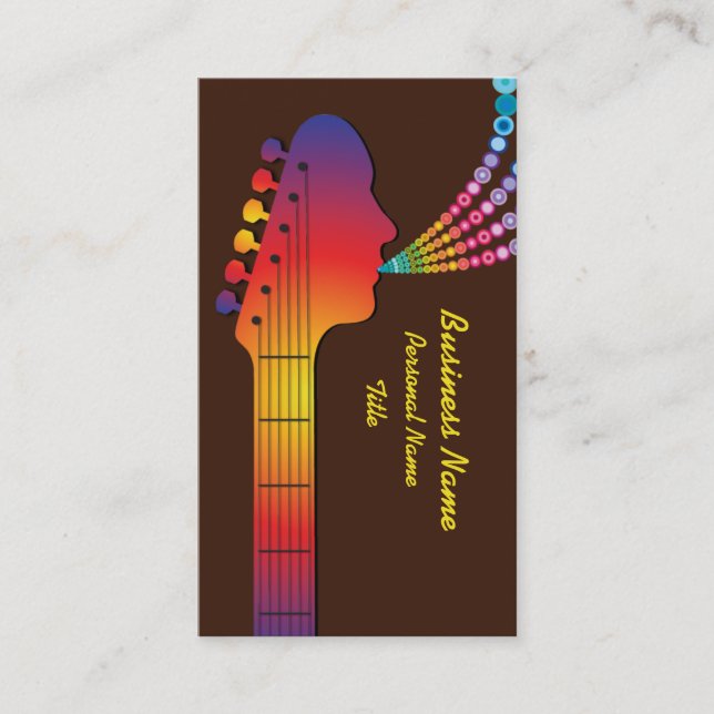 Tarjeta de visita de la industria musical (Anverso)