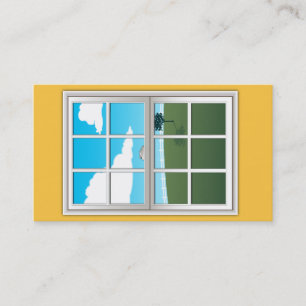 Tarjeta de visita de la instalación de la ventana