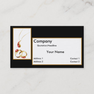 Tarjeta de visita de la joyería #3