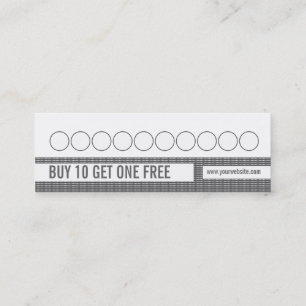 Tarjeta de visita de la lealtad del cliente