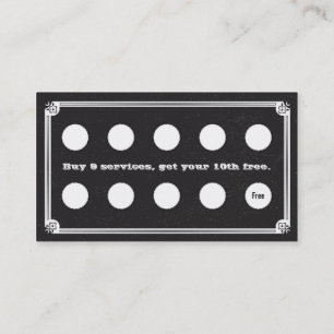 Tarjeta de visita de la lealtad del cliente de la